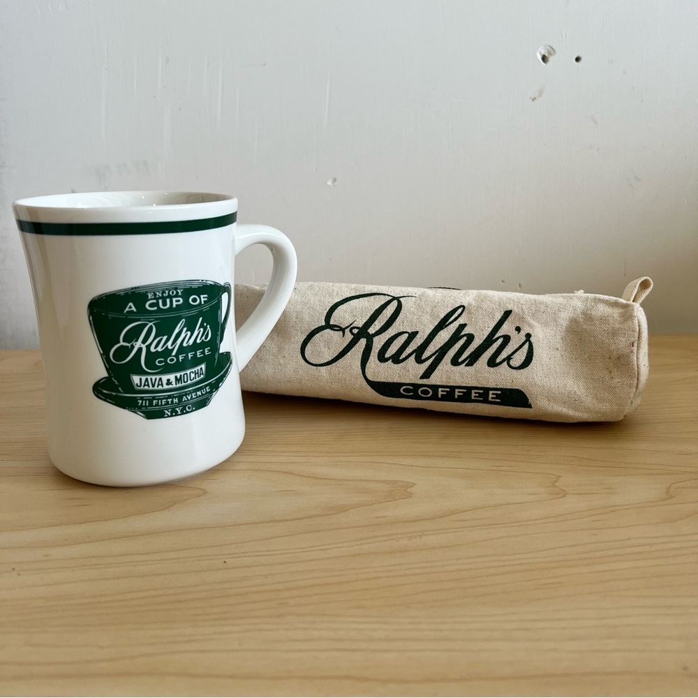 Ralph Lauren Coffe mug and Holder